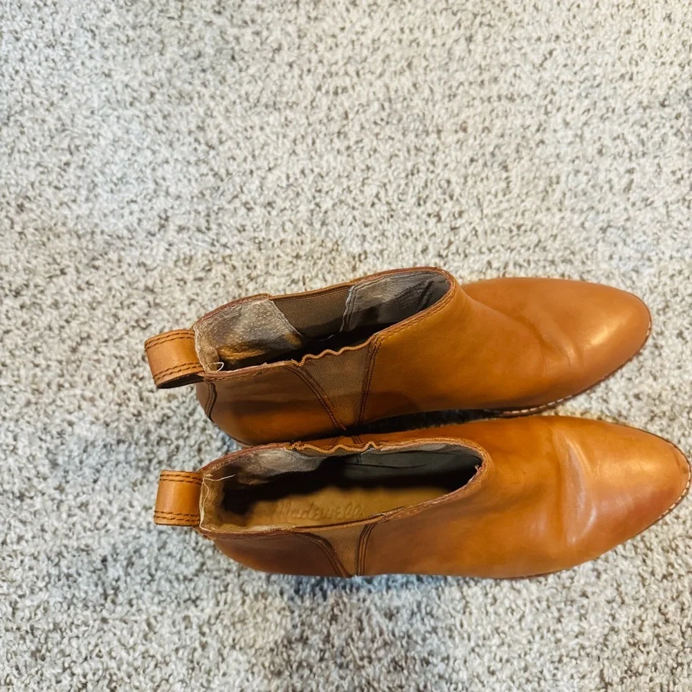MADEWELL The Carina Boot Tan Leather Women’s Size‎ 7.5